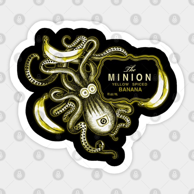 The Minion spiced rum Sticker by outlawalien